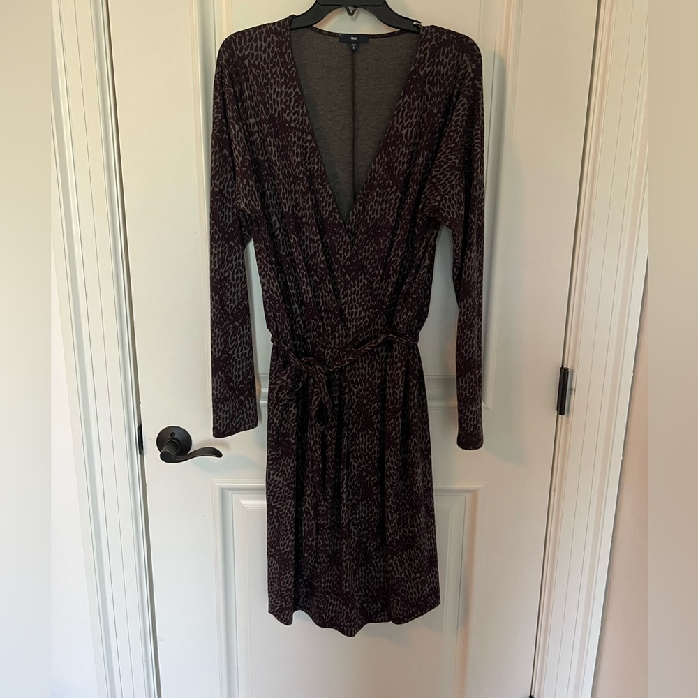 Gap Wrap Long Sleeve Dress